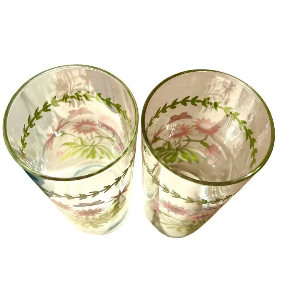 Set of Two 16 Oz Glassware Tumbler Botanic Garden by Portmeirion Glasses